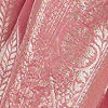 Pink Light Blue Leaf Patterned Saree